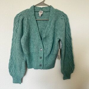 Worthington Teal knitted sweater S